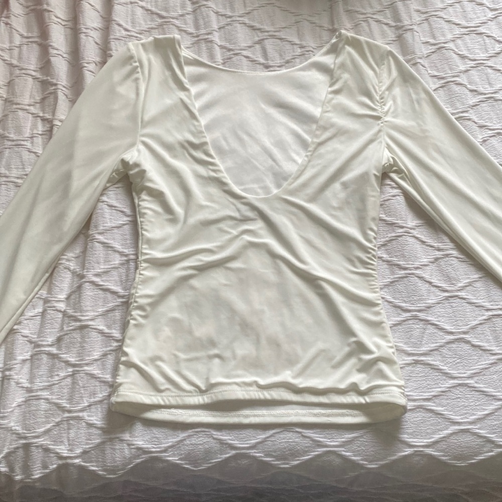 NWOT 21 Saints WHITE LONG SLEEVE TOP